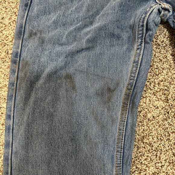 LEVI'S Men's 505 Regular Fit Jeans Size 32X32 In Light Stonewash - Picture 7 of 16